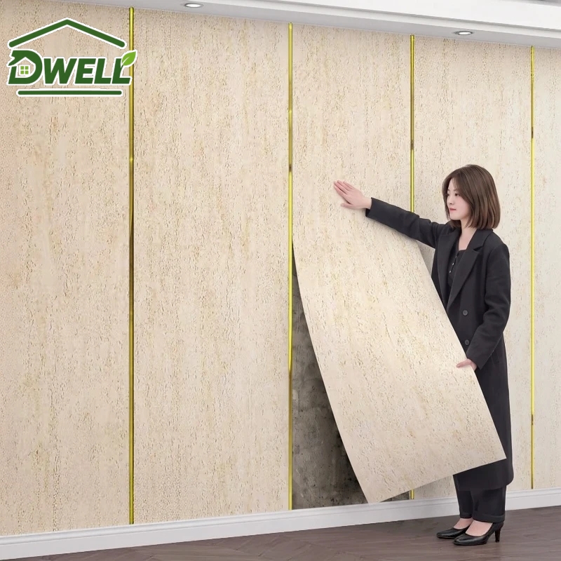 Luxury Lifestyle Wallpaper - Papel Tapiz Autoadhesivo de Travertino Romano