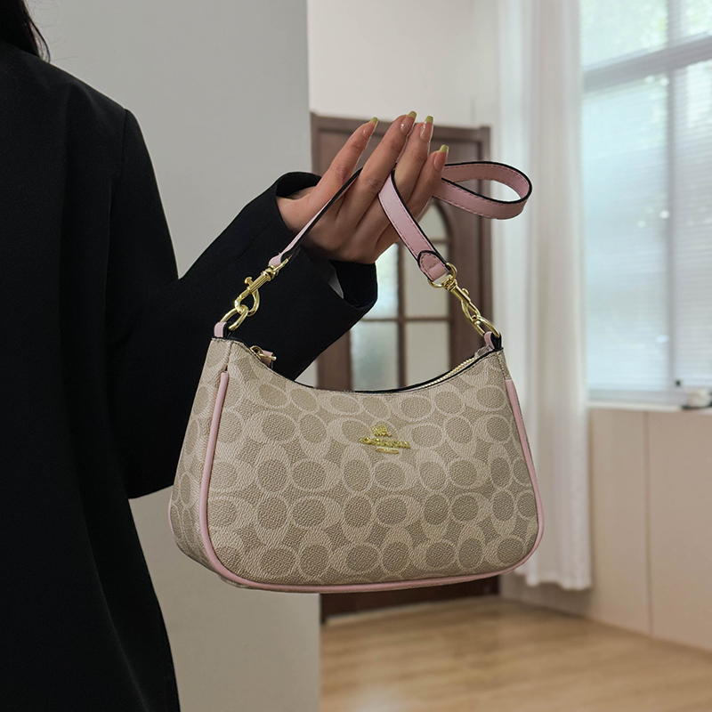Luxury Lifestyle Fashion - Bolso de mano de cuero de