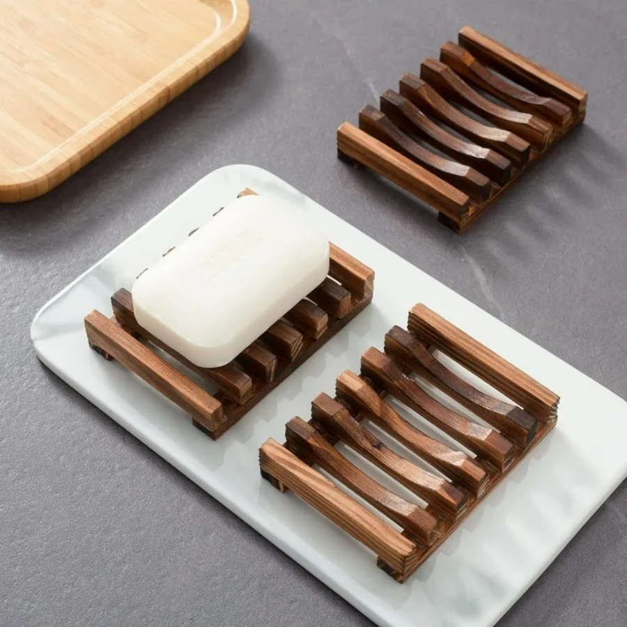 Bamboo Cutlery Set - Jabonera de madera para baño de