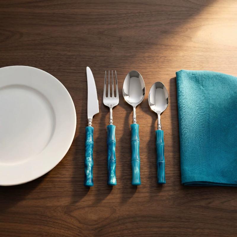 Juego de Cubiertos de Acero In - Bamboo Cutlery Set reseña y precio