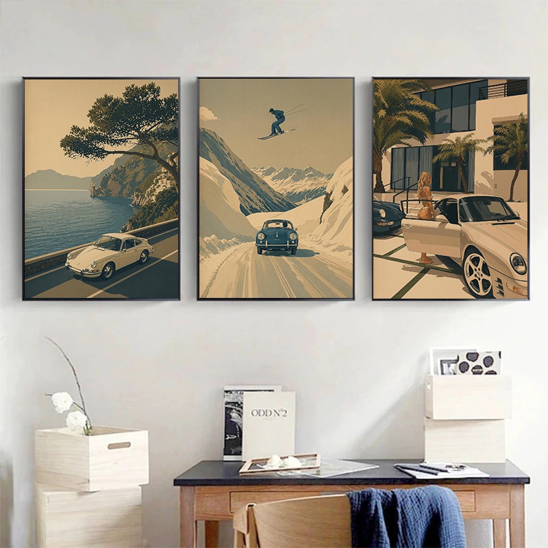 Póster de viaje de esquí alpin - Luxury Lifestyle Yacht reseña y precio