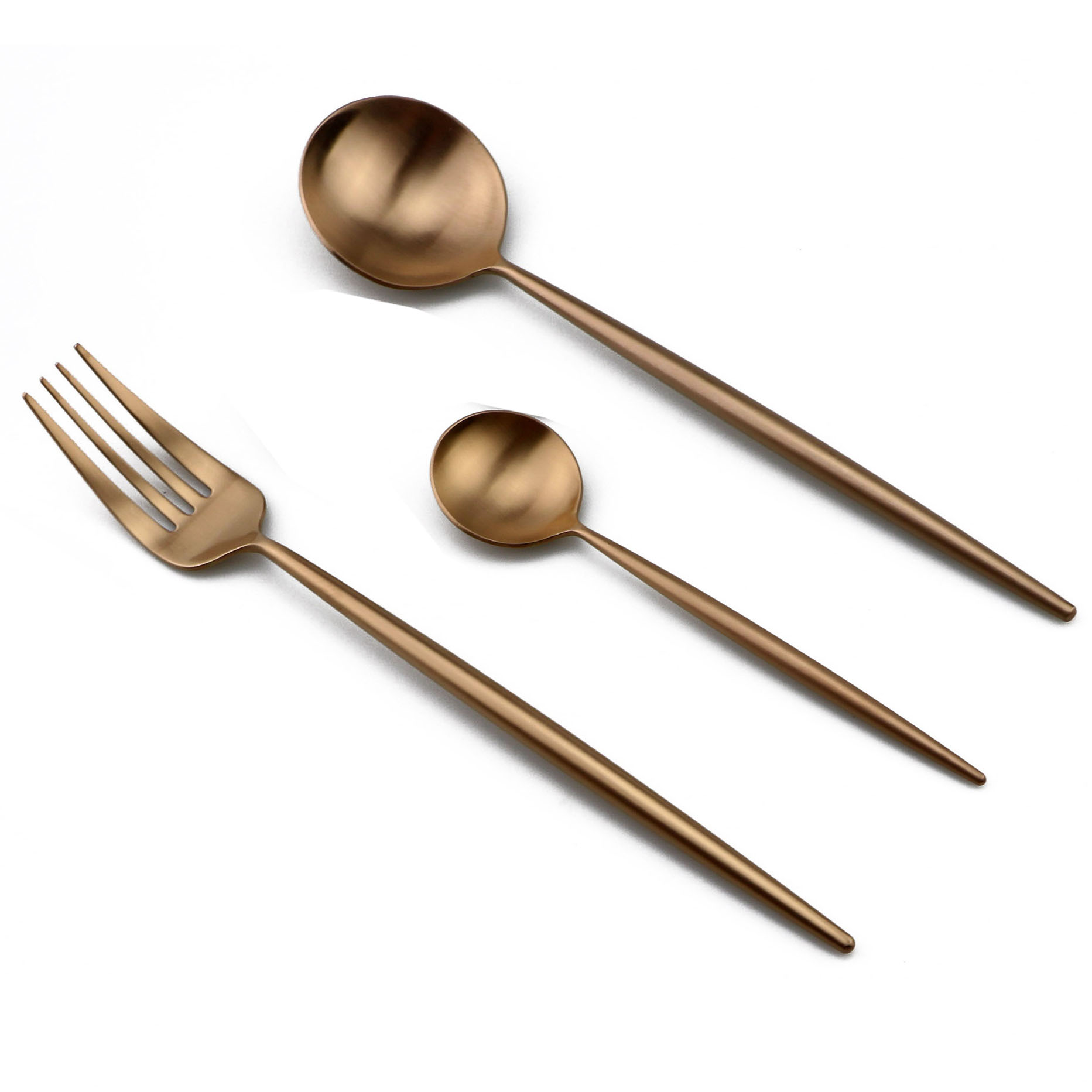 Juego de cubiertos de oro rosa - Gold Plated Cutlery reseña y precio