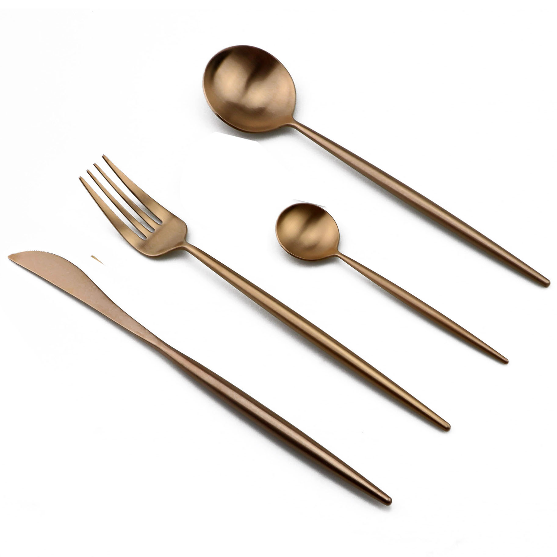 Juego de cubiertos de oro rosa - Gold Plated Cutlery reseña y precio