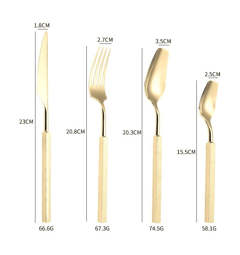 Juego de Cubiertos de Lujo de  - Gold Plated Cutlery reseña y precio