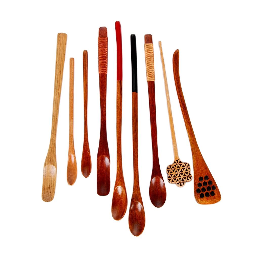 Utensilio de cocina de madera, - Bamboo Cutlery Set reseña y precio