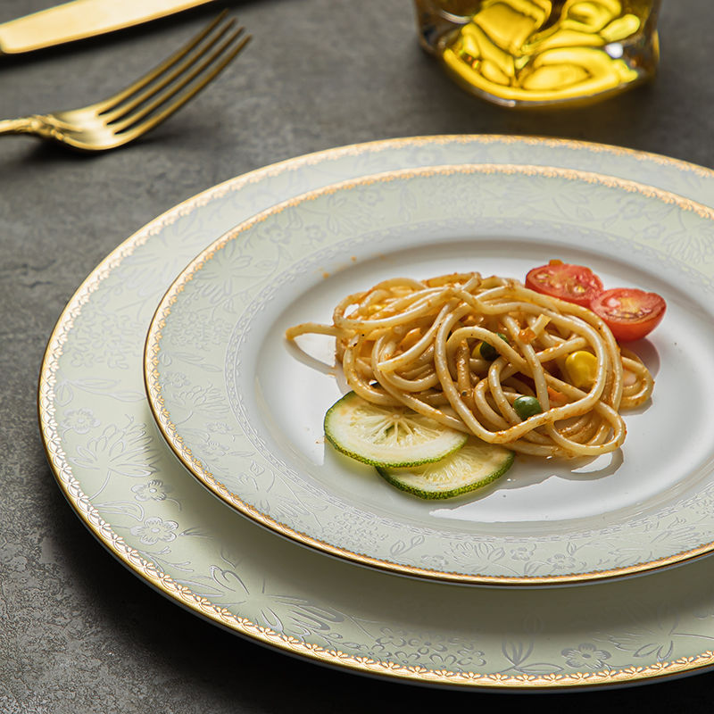 Plato de cena occidental de po - Gold Plated Cutlery reseña y precio