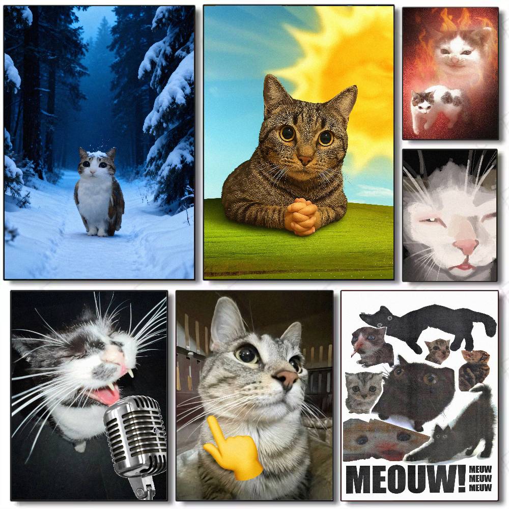 Póster MEME de Gato, Divertido - Luxury Lifestyle Wallpaper reseña y precio