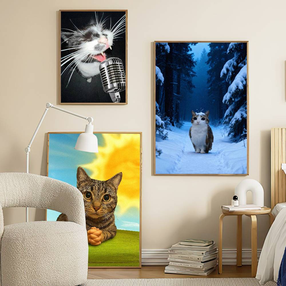 Póster MEME de Gato, Divertido - Luxury Lifestyle Wallpaper reseña y precio