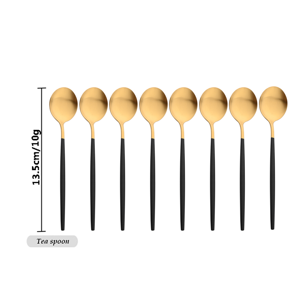 Drmfiy-Juego de vajilla de caf - Gold Plated Cutlery reseña y precio