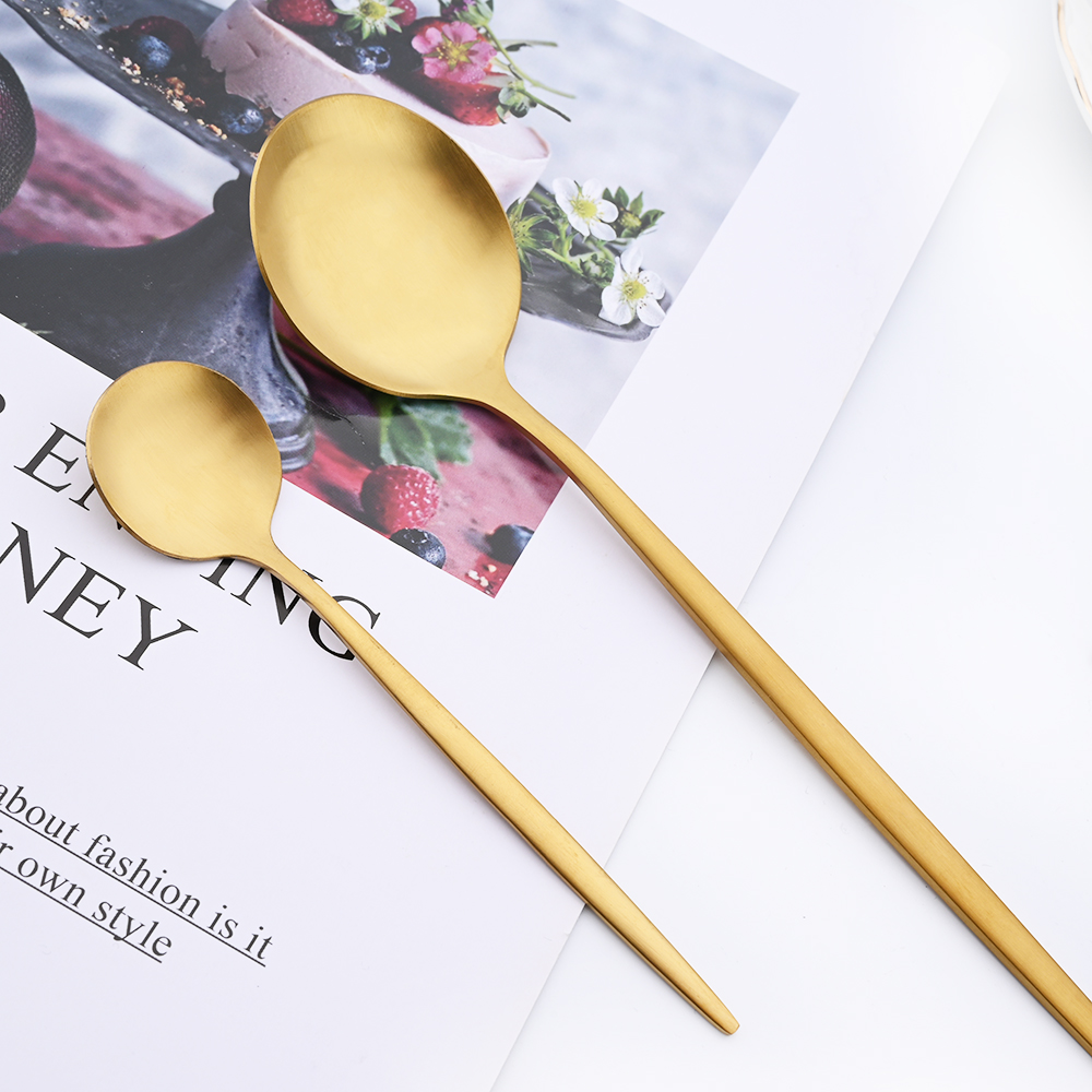 Drmfiy-Juego de vajilla de caf - Gold Plated Cutlery reseña y precio