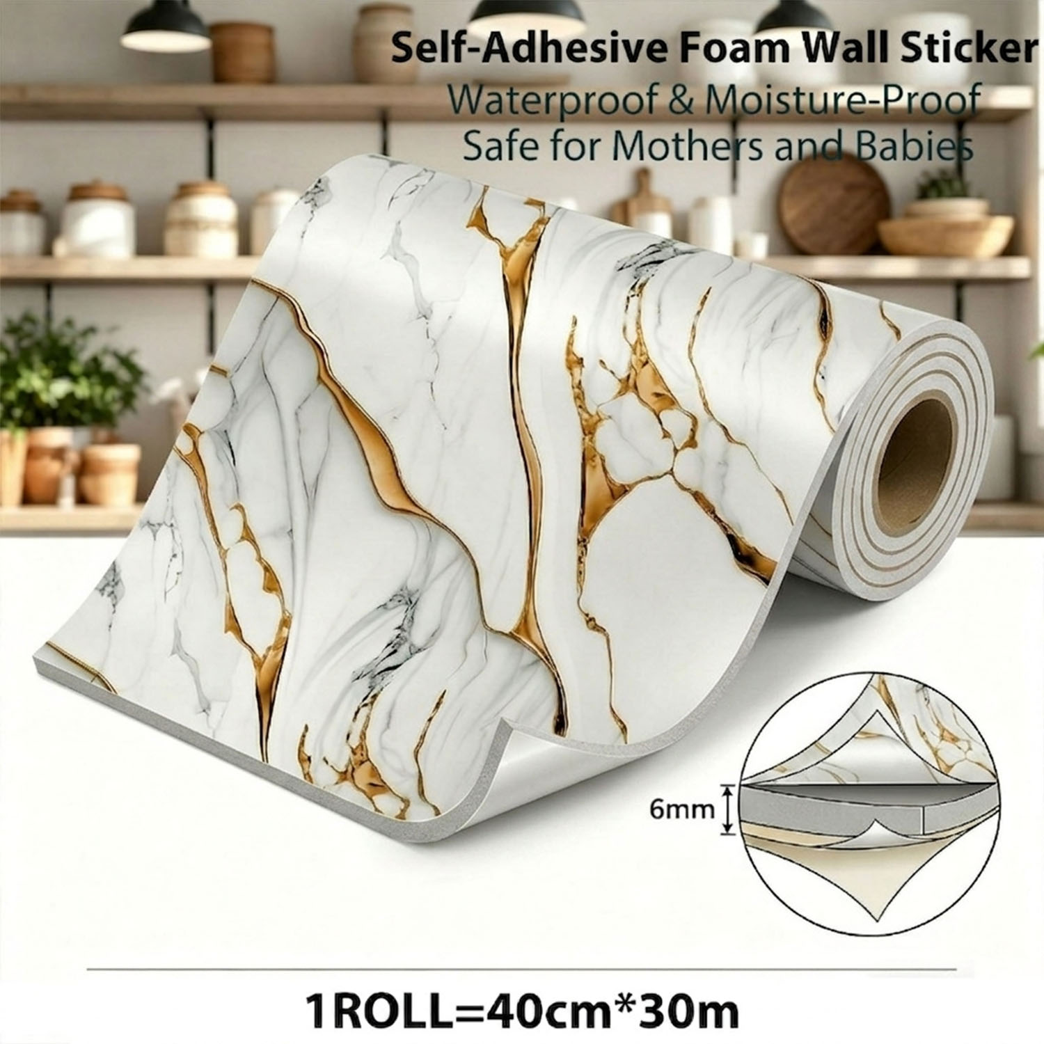 1 Rollo de Papel Tapiz Autoadh - Luxury Lifestyle Wallpaper reseña y precio