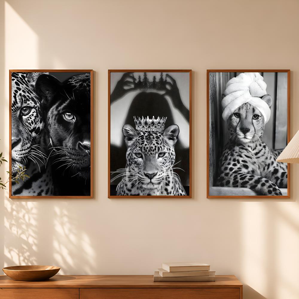 Póster de leopardo en blanco y - Luxury Lifestyle Wallpaper reseña y precio