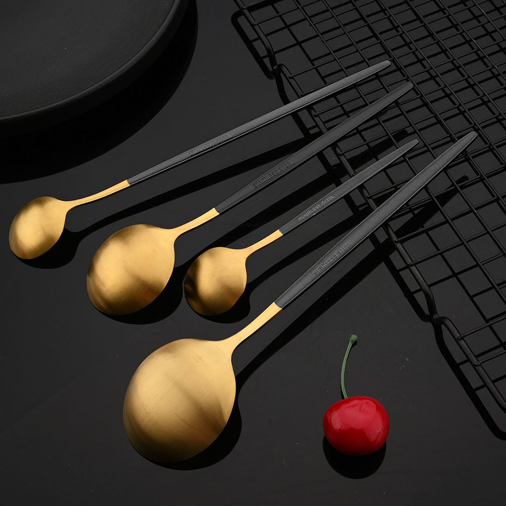 Vajilla de acero inoxidable, j - Gold Plated Cutlery reseña y precio