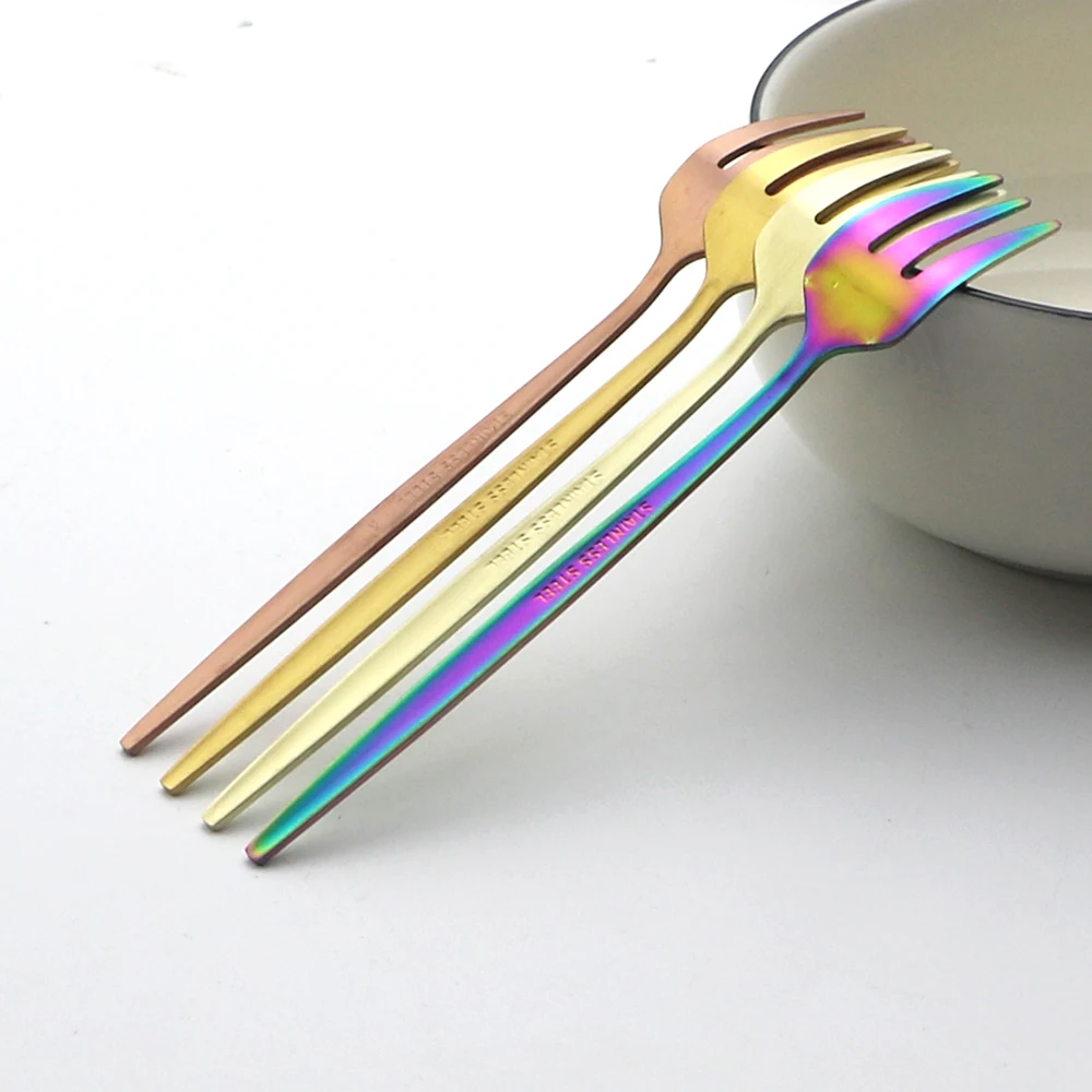 Tenedores de fruta para pastel - Gold Plated Cutlery reseña y precio