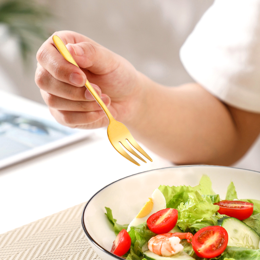 1/4/5/6 Uds tenedores de té te - Gold Plated Cutlery reseña y precio