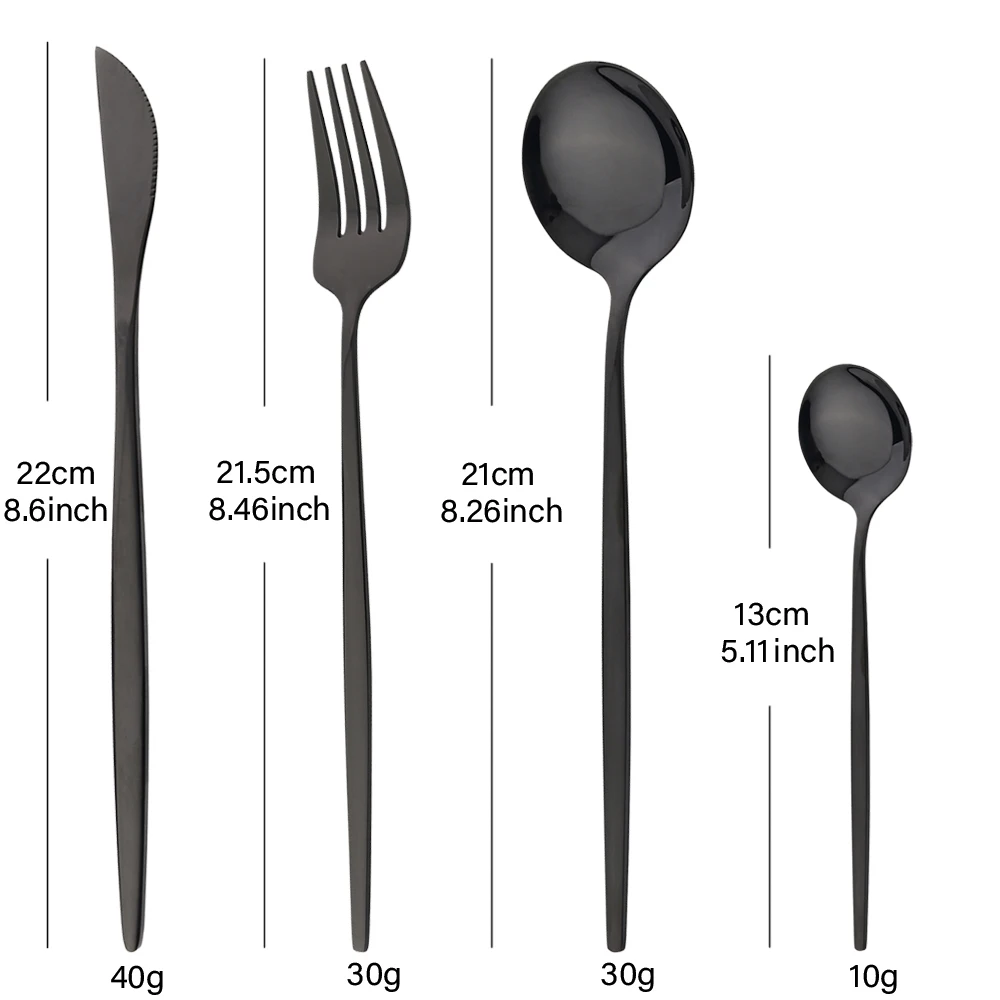 Vajilla dorada de 16 Uds., jue - Gold Plated Cutlery reseña y precio