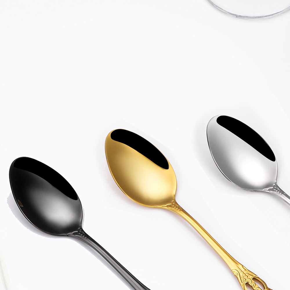 Juego de cucharas de postre do - Gold Plated Cutlery reseña y precio