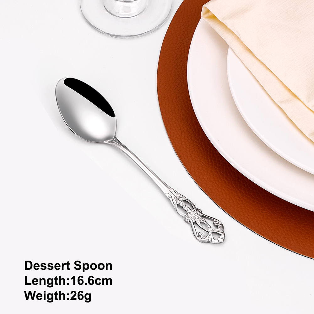 Juego de cucharas de postre do - Gold Plated Cutlery reseña y precio